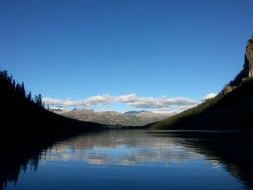 big lake in canada forest