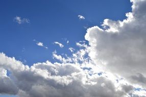 striking Sky with white clouds