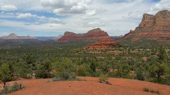 landscape of scenic sandstones in southwest arizona