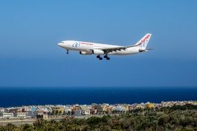 plane departed from Las Palmas de Gran Canaria airport, Spain