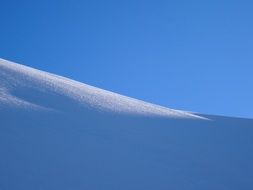 Zen landscape with the snow on the mountain