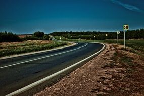 asphalt road in Tatarstan, Russia