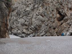 idyllic pebble beach in Mallorca