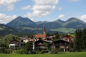 Mountains Village Alpine