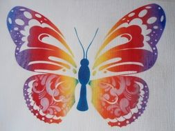 colorful butterfly like drawing