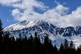 Tatry KoÅcieliska Snowy Mountain Panorama