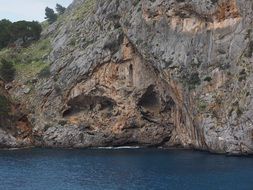 panorama of the bay at serra de tramuntana
