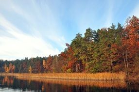 lake in Poland in autumn