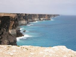 cliffs and ocean surf in Australia