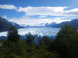 Landscape of glacier mountain