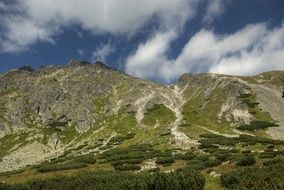 Tatry Bystre Sedlo Slovakia Mountain view