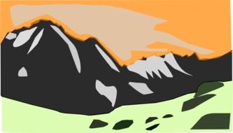 Cloud Green Mountain drawing