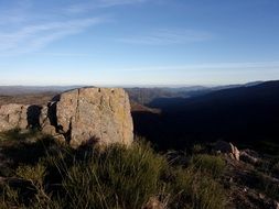 panoramic view of the plateau-shaped ridge of the Cévennes
