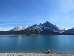 lake in kananaskis on a sunny day