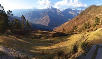 panoramic views of picturesque andes