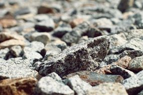 gravel along the railway