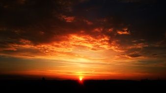 Rising Sun on a sky