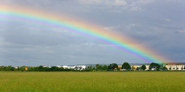 rainbow like a colorful arch