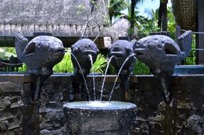 Fish Fountain sculpture