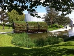 Autostadt, beautiful park and museum, germany, Wolfsburg