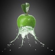 Apple and Water poster drawing