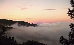 National Park with the clouds on Canary Islands