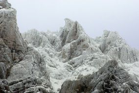 snowy mountains in Ãcrins National Park