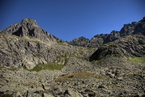 Tatry Bystre Sedlo Slovakia stone desert view