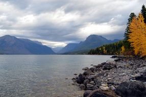 lake in montana national park