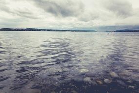 photo of a romantic lake shore