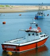 colourful Boats in Sea bay scene