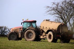 tractor with tank
