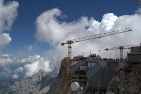 Construction site in Zugspitze