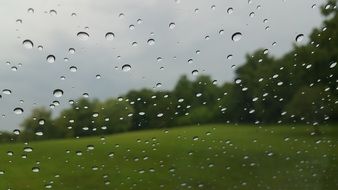 Rain Drops on the glass