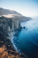 cliffs on the ocean