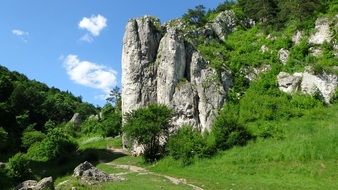 rocks in the mountains of poland