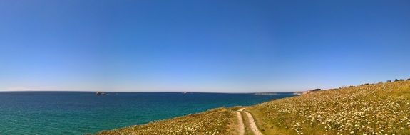 road to the ocean coast