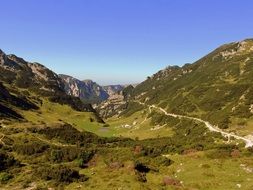 trail mountain Landscape in Italy