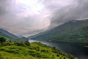 storm sky over the mountains of scotland