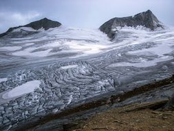 crevasses in Austria