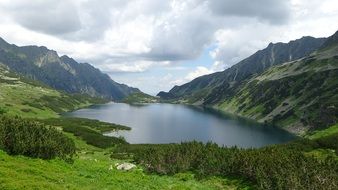 lake in the valley of high tatras