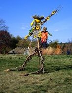 scarecrow on the field in Minnesota