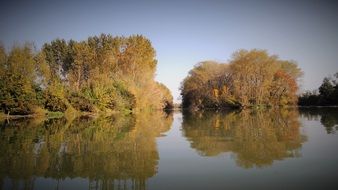 Autumn on the Danube in Slovakia