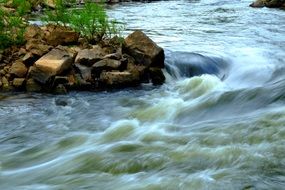 Water Rapids in nature