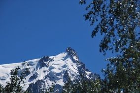 Snowy Mountain in France