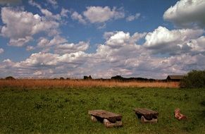 Clouds Green Meadow