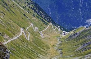 Stelvio - a pass located in Italy