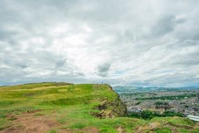 panorama of royal Holyrood park in edinburgh
