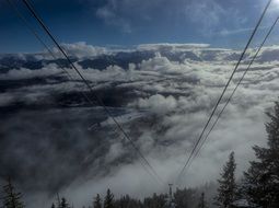 Mountain Clouds Landscape