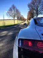 Audi R8 V10 Sun Sky view